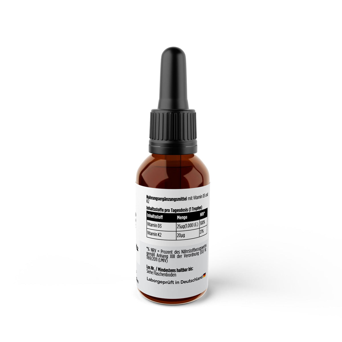 Vitamin D3 + K2 - 1.700 Tropfen (1.000 I.E.) - 50ml